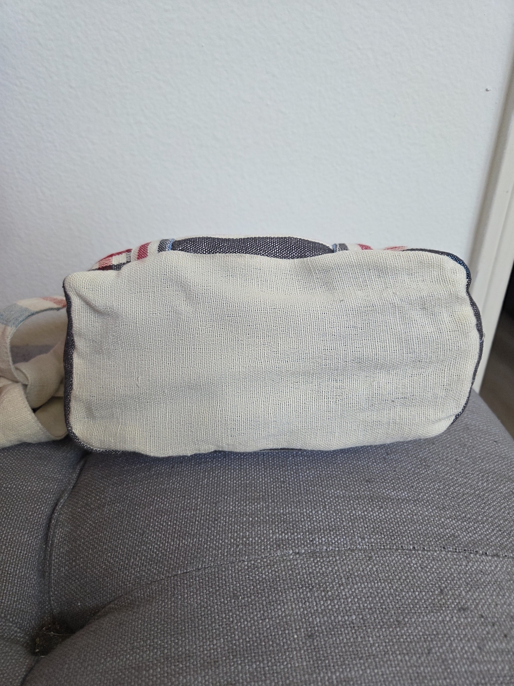 Bimba Y Lola linen mini bag Color-ECRU-NWT - Picture 14 of 16